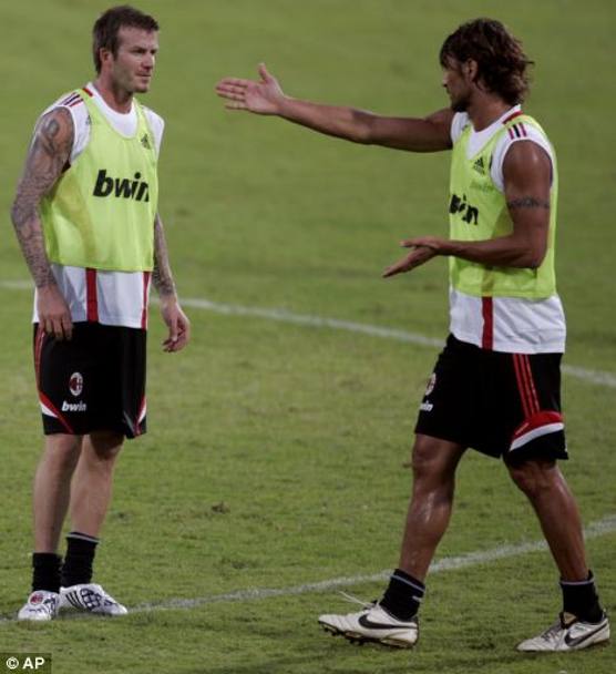 David Beckham e Paolo Maldini: compagni di squadra e non solo